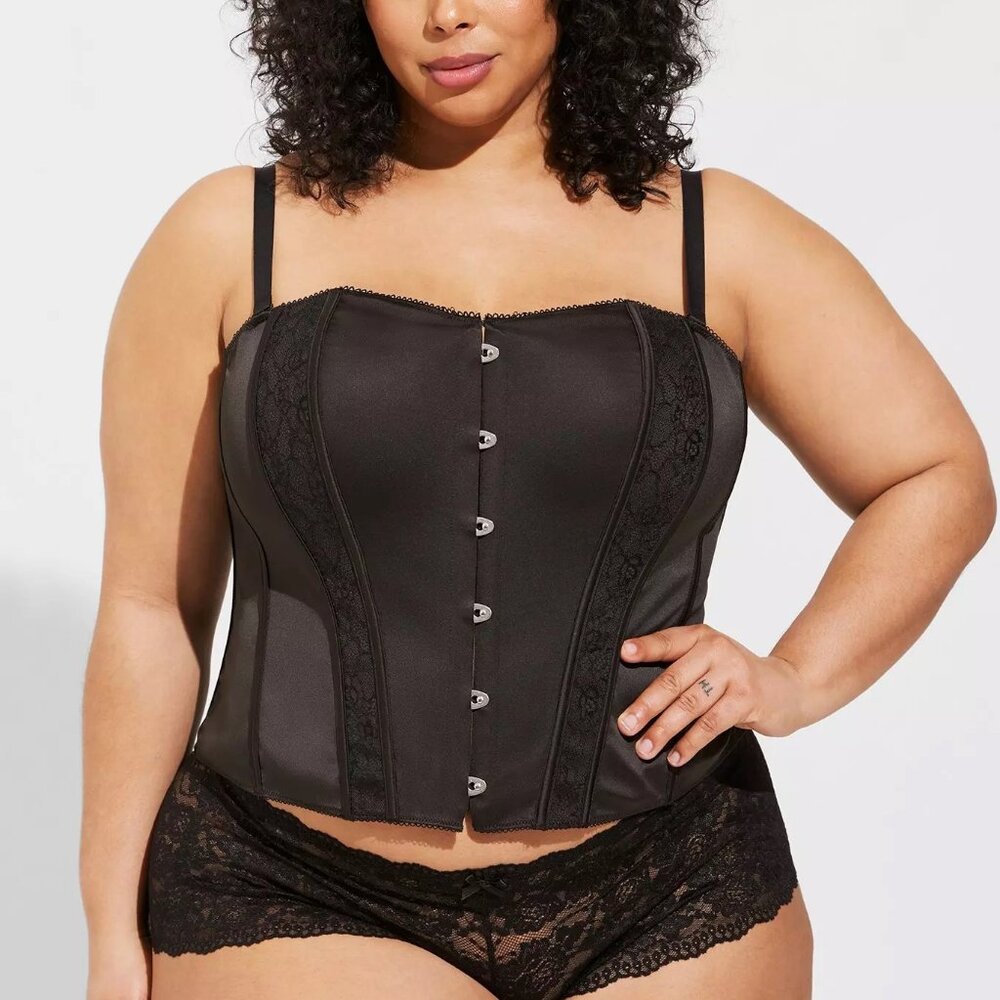 Torrid Satin Corset with Hook Front Size 2 NWT